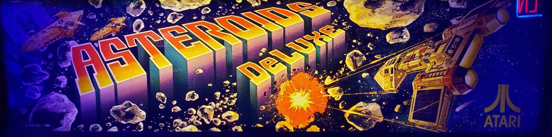 Marquee for Asteroids Deluxe (1980)
