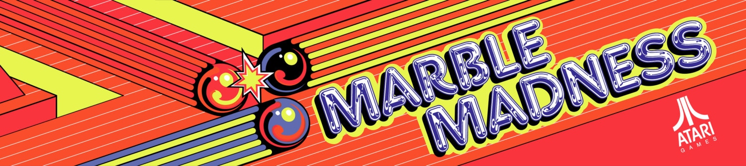 Marquee for Marble Madness (1984)